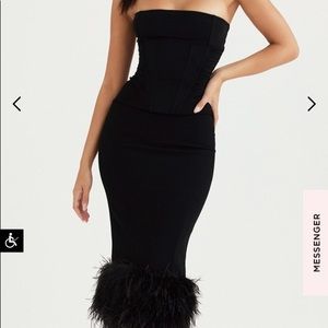 Backless strapless corset dress